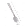 AUEAR, 3 Pack Foldable Muti-Function Stainless Steel Spork Flatware Cutlery Spoon Fork with Carrying Case Travel and Other Outdoor Activities view 2