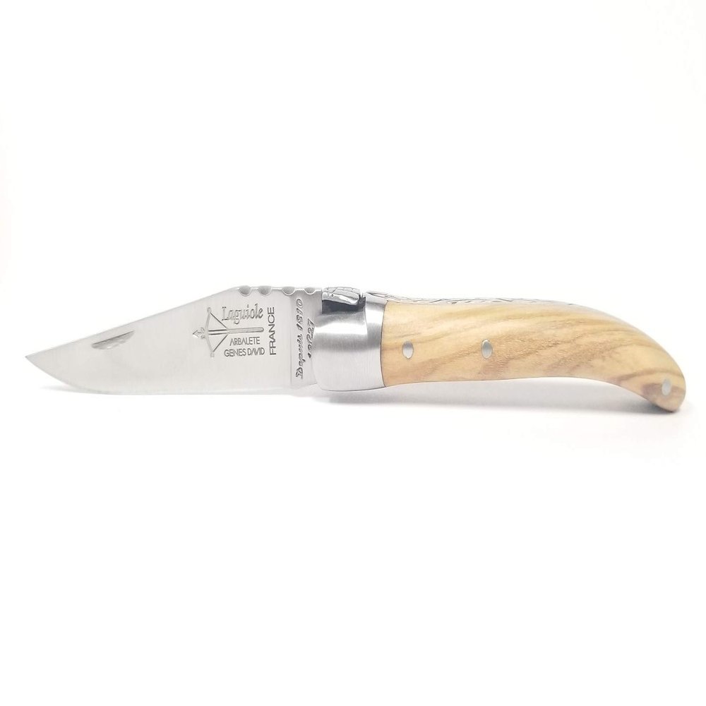 Lagiuole Petite Olive Wood Handle Folding Knife, 8 cm