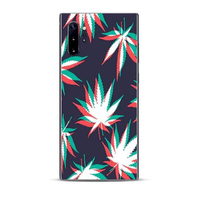 Skins for Samsung Galaxy Note 10 Plus Decals Wrap - Decal Stickers Skins Cover -3D Holographic Weed Pot Leaf