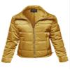 Awesome21 Solid Basic Quilted Light Padded Jacket Dark Mustard S view 1