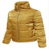 Awesome21 Solid Basic Quilted Light Padded Jacket Dark Mustard S view 2
