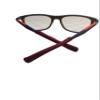 Soft Eyeglass Temple Tip Sleeves for Men, Women & Kids - Burgundy Small view 2