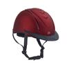 Ovation Adults' Equestrian Horse Riding Lightweight Comfortable Adjustable Low-Profile Metallic Schooler Helmet, Red, M/LG