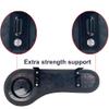Huskey 2X Black Rear Seat Arm Rests with Cup Holder for Ezgo TXT/RXV Golf Carts Installed by Using Our Non-Drill Brackets or Drilling into Your arm Rest view 4