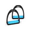 COMPOSITI Women's Premium Profile Lightweight Extremely Strong Horse Riding Polymer Stirrups, Light Blue view 2