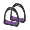 COMPOSITI Women's Premium Profile Lightweight Extremely Strong Horse Riding Polymer Stirrups, Purple view 2