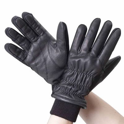 Ovation Leather Winter Glove w/Cuff, Color: Black, Size: L (468430BLK-LRG)