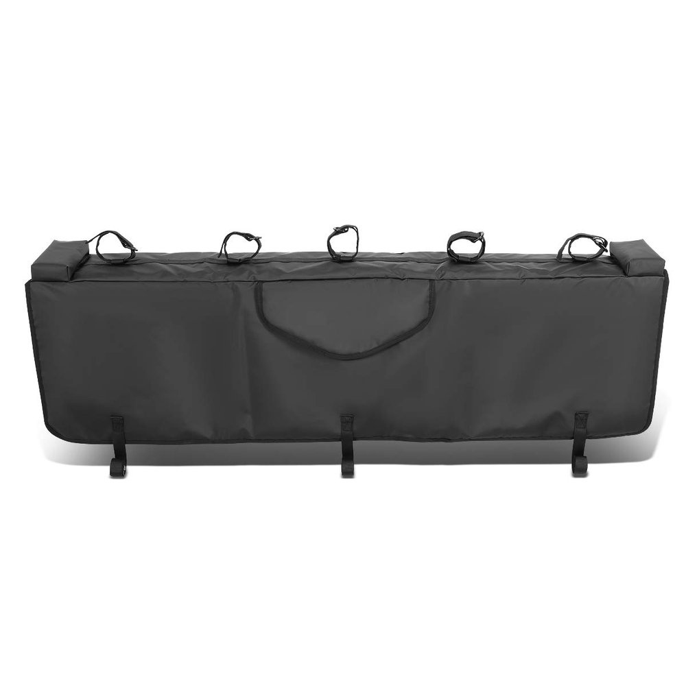 DNA MOTORING TGP-XS 53" W Pickup Truck Tailgate Bike Pads Rack Cover Protection Mat with Handle Flap for MTB Bike Carrier Bicycle,Black
