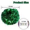Hooshing 2PCS Green Pom Poms Cheerleading with Baton Handle for Team Spirit Sports Dance Cheering Kids view 2