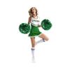 Hooshing 2PCS Green Pom Poms Cheerleading with Baton Handle for Team Spirit Sports Dance Cheering Kids view 3