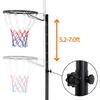 Yaheetech Portable Basketball Hoop for Kids/Youth Outdoor/Indoor Basketball Goals Stand 6.4-8.2ft Height Adjustable, Red view 2