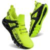 COKAFIL Mens Running Shoes Athletic Walking Blade Tennis Shoes Fashion Sneakers,Green,8.5 view 1