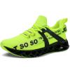 COKAFIL Mens Running Shoes Athletic Walking Blade Tennis Shoes Fashion Sneakers,Green,8.5 view 2