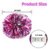 Hooshing 2PCS Pink and Silver Cheerleading Pom Poms with Baton Handle for Team Spirit Sports Dance Cheering view 2