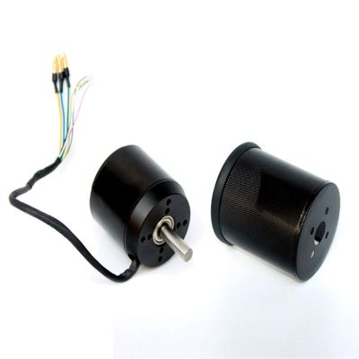 6374 Brushless Motor with Hall Sensor 3000W Electric Off Road Skateboard Engine M10 Motor Shaft 36V High Speed Electric Motor (6374 with Cover)