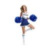 Hooshing 2PCS Blue Pom Poms Cheerleading with Baton Handle for Team Spirit Sports Dance Cheering view 3