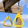 Alomejor Pull Up Ring Kids Gymnastic Rings for Upper Body Strength Fitness Training Exercise Pull Ups(Yellow) view 4