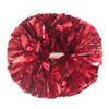 Hooshing 2PCS Red Pom Poms Cheerleading with Baton Handle for Team Spirit Sports Dance Cheering view 1