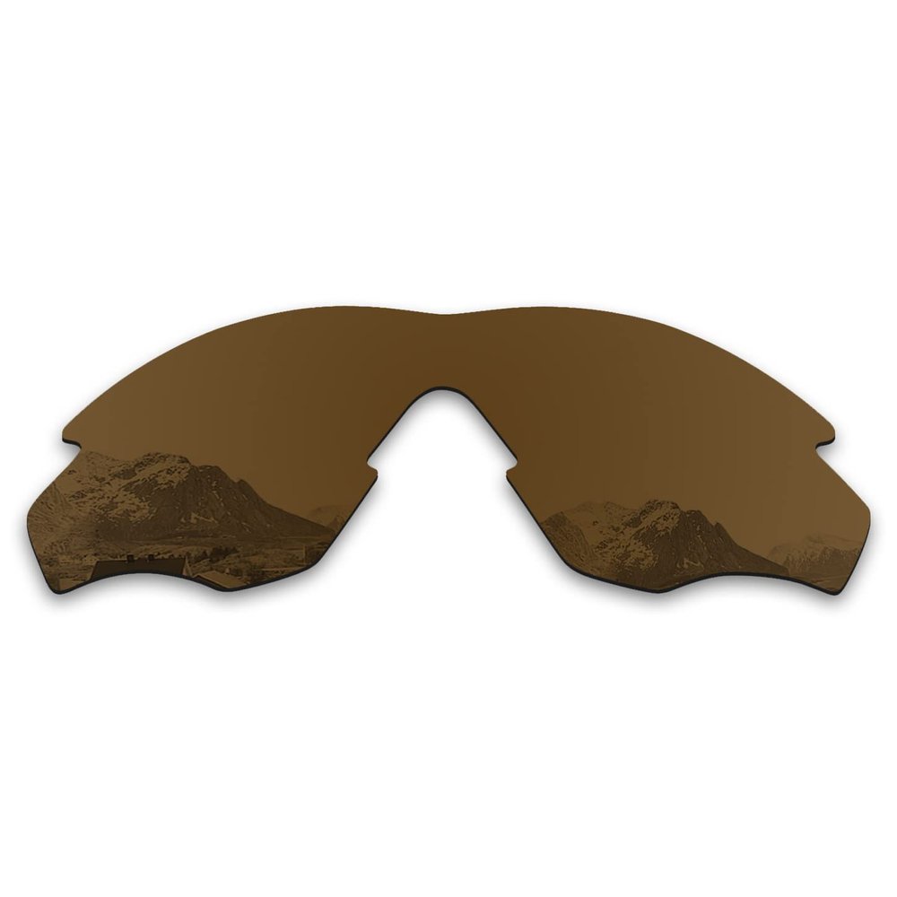Puzzley Mirror Polarized Replacement Lenses for Oakley M2 Frame Asian Fit (AF) OO9345 Sunglasses - Antique Bronze Mirror Polarized