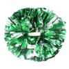 Hooshing 2PCS Green and Silver Pom Poms Cheerleading with Baton Handle for Team Spirit Sports Dance Cheering view 1