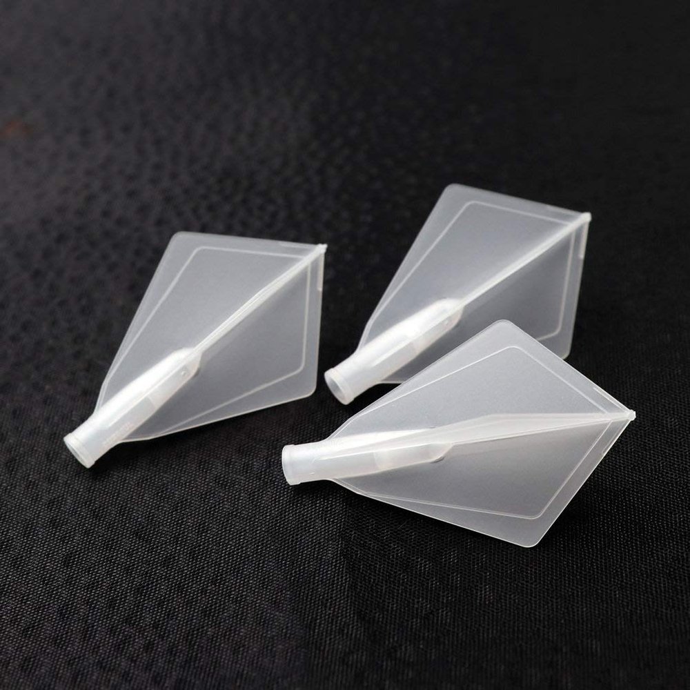 CUESOUL TERO AK4 Transparent Dart Flights Diamond Shape,Set of 3 pcs(CS-AK4+7ZS)