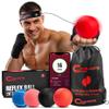 Champs MMA Boxing Reflex Ball Set with Punch Counter App | 4 Balls with Varying Weights, Headband & 4 Spare Strings to Improve Speed, Hand Eye Coordination Training | Boxing Equipment, MMA Gear Gift view 1