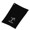 101 BEACH Women's Personalized Cotton Bowling Towel with Embroidered Name with Clip (Black - Embroidered Name - Woman) view 1