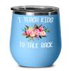 HollyWood & Twine Speech Therapist Gifts SLP Wine Tumbler Gift for Speech Language Pathologist SLP Therapy Tumbler Floral Insulated Hot Cold Cup BPA Free view 1