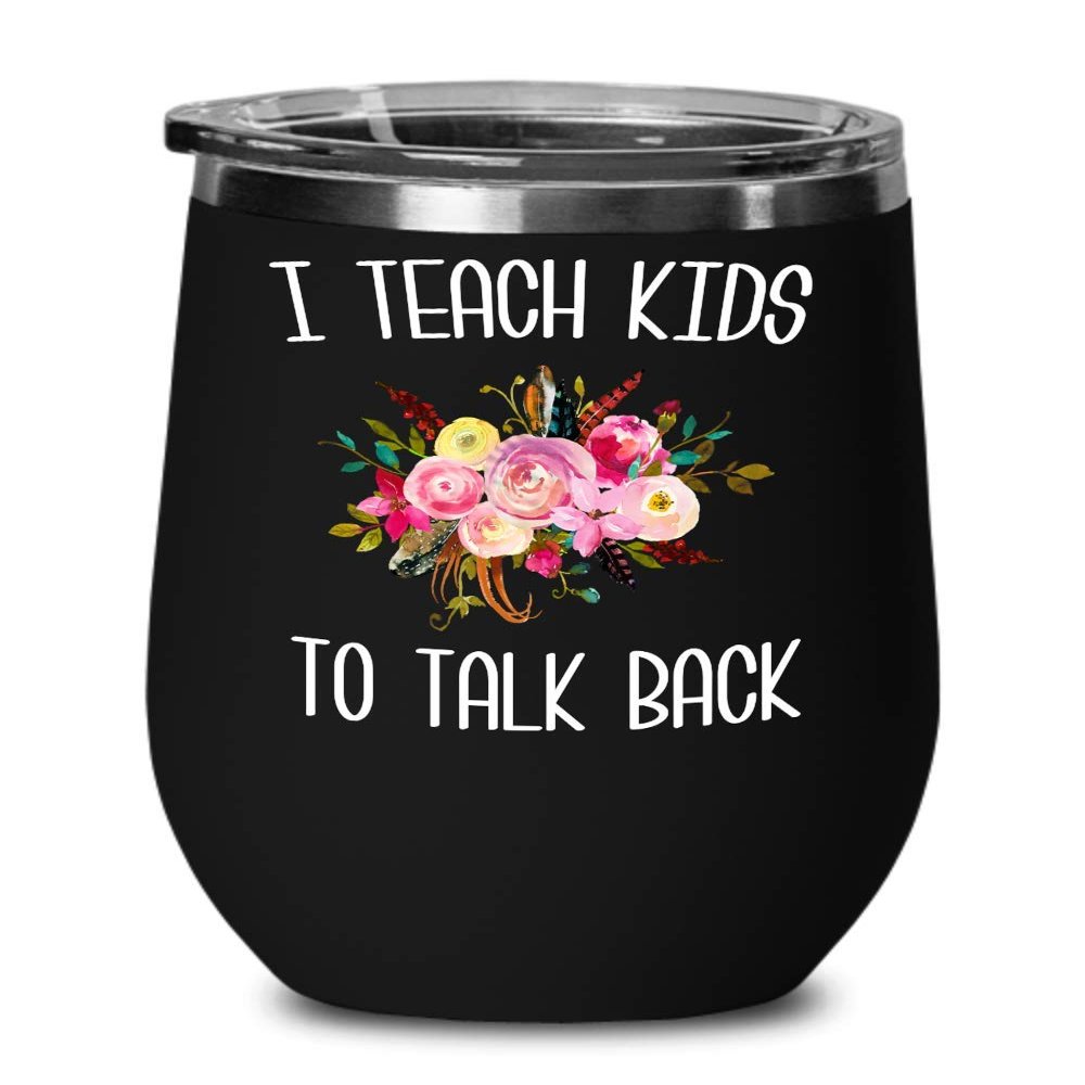 HollyWood & Twine Speech Therapist Gifts SLP Wine Tumbler Gift for Speech Language Pathologist SLP Therapy Tumbler Floral Insulated Hot Cold Cup BPA Free