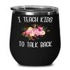 HollyWood & Twine Speech Therapist Gifts SLP Wine Tumbler Gift for Speech Language Pathologist SLP Therapy Tumbler Floral Insulated Hot Cold Cup BPA Free view 1