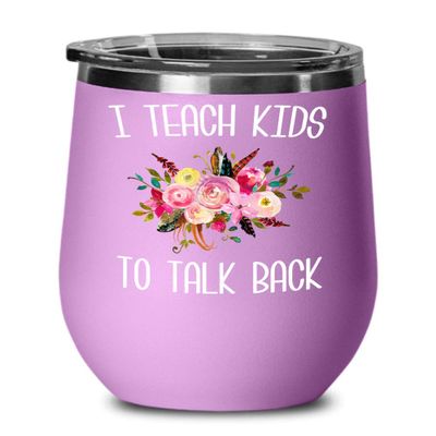 HollyWood & Twine Speech Therapist Gifts SLP Wine Tumbler Gift for Speech Language Pathologist SLP Therapy Tumbler Floral Insulated Hot Cold Cup BPA Free