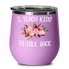 HollyWood & Twine Speech Therapist Gifts SLP Wine Tumbler Gift for Speech Language Pathologist SLP Therapy Tumbler Floral Insulated Hot Cold Cup BPA Free view 1