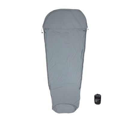 BROWINT Thermolite Sleeping Bag Liner with Zippers for Cold Weather, Lightweight Mummy with Hood & Rectangular Sleep Sack for Adult, Adds Warmth, Thermal Travel Liner, All Season