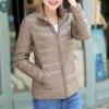 hlysgo Women's Slim-Fit Quilted Puffer Jacket Lightweight Padded Warm Winter Casual Down Coat Zip Jackets Khaki view 2