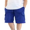 Dreamusa Men's Fleece Cargo Shorts Heavyweight M-5XL [DFP-1] (Blue, X-Large) view 1