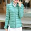 hlysgo Women's Slim-Fit Quilted Puffer Jacket Lightweight Padded Warm Winter Casual Down Coat Zip Jackets Blue view 2