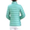 hlysgo Women's Slim-Fit Quilted Puffer Jacket Lightweight Padded Warm Winter Casual Down Coat Zip Jackets Blue view 3
