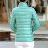hlysgo Women's Slim-Fit Quilted Puffer Jacket Lightweight Padded Warm Winter Casual Down Coat Zip Jackets Blue view 4