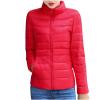hlysgo Women's Slim-Fit Quilted Puffer Jacket Lightweight Padded Warm Winter Casual Down Coat Zip Jackets Red view 1