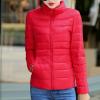 hlysgo Women's Slim-Fit Quilted Puffer Jacket Lightweight Padded Warm Winter Casual Down Coat Zip Jackets Red view 2