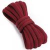 VSUDO 55" Oval Dark Red Shoe Laces for Sneakers, Half Round Athletic Basketball Shoelaces, Running Sport Shoestrings [1 Pair-Dark Red-140CM] view 1