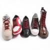 VSUDO 55" Oval Dark Red Shoe Laces for Sneakers, Half Round Athletic Basketball Shoelaces, Running Sport Shoestrings [1 Pair-Dark Red-140CM] view 4