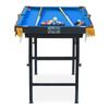 RACK Leo 4-Foot Folding Pool Table (Blue)  Portable & Beginner Friendly, Mini, Table Top, Tiny Pool Table, Mesa de Billar  Perfect for Home, Family view 2