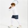 DEVOROPA Youth Boys Compression Thermal Shirts Long Sleeve Undershirt Fleece Baselayer Mock Top White S view 3