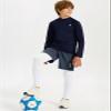 DEVOROPA Youth Boys Compression Thermal Shirts Long Sleeve Undershirt Fleece Baselayer Mock Top Navy S view 3