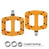 FOOKER MTB Pedals Mountain Bike Pedals 3 Bearing Non-Slip Lightweight Nylon Fiber Bicycle Platform Pedals for BMX MTB 9/16" view 2