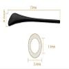 NicelyFit Replacement Ear Socks Temple Socks Tips Sleeves For RB Sunglasses Glass Frames RB3025 RB3026 etc. TT003 (Black - 1 Pair) view 2