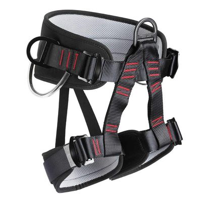 HandAcc Climbing belts, Thicken Professional Half Body Safety Belt For Tree Climbing Saddle, Fire Rescue, Roofing and Rappelling, Climbing Gear