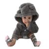 Stesti Winter Coats for Kids with Hoods Thick Hoodie Jacket for Girls with Zipper Kids Fleece Hoodie Jacket (6M) Grey view 1