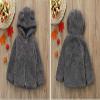 Stesti Winter Coats for Kids with Hoods Thick Hoodie Jacket for Girls with Zipper Kids Fleece Hoodie Jacket (6M) Grey view 2